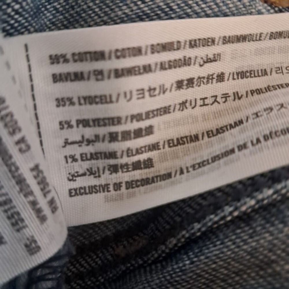 Abercrombie & Fitch 8R 29 High Rise Ankle Jean Distressed Button Fly Skinny - Picture 7 of 7